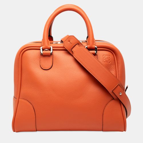 Loewe Orange Medium Leather Amazona 75 Satchel - Loewe - Modalova