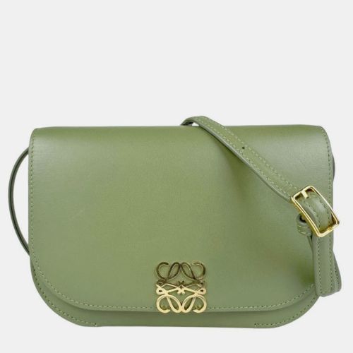 Loewe Shoulder Bag Goya Small Leather Khaki Gold - Loewe - Modalova