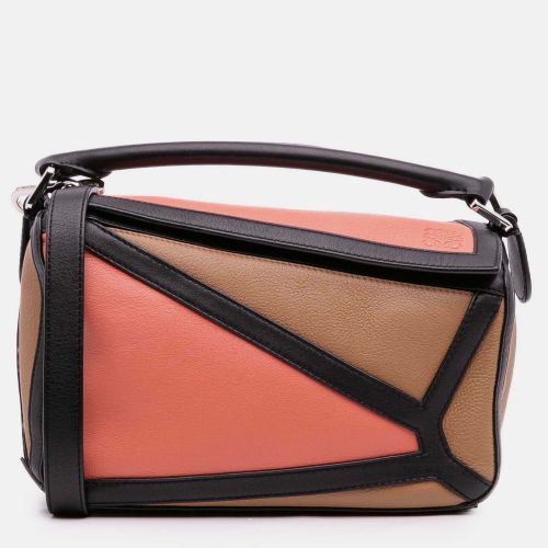 Loewe Brown Small Calfskin Graphic Puzzle Satchel - Loewe - Modalova