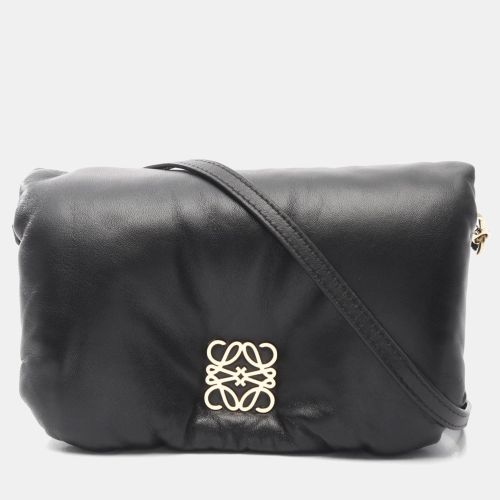 Loewe Goya Puffer Bag Mini Shoulder Leather Black - Loewe - Modalova