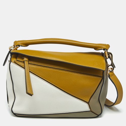 Loewe Tri Color Leather Small Puzzle Top Handle Bag - Loewe - Modalova