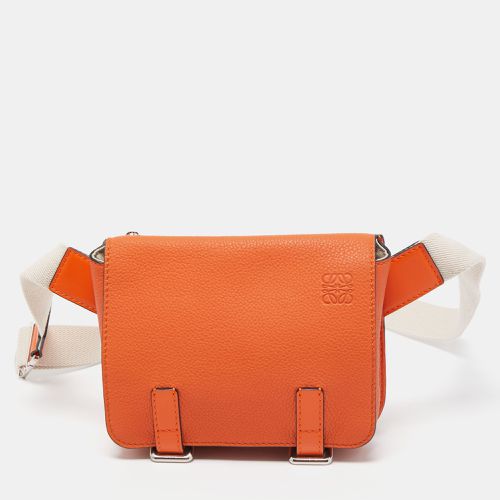 Loewe Orange/Beige Grained Leather Military Belt Bag - Loewe - Modalova