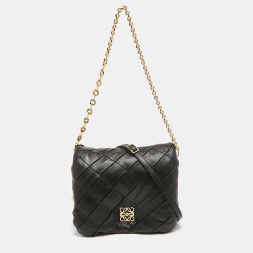 Loewe Black Leather Goya Puffer Shoulder Bag - Loewe - Modalova