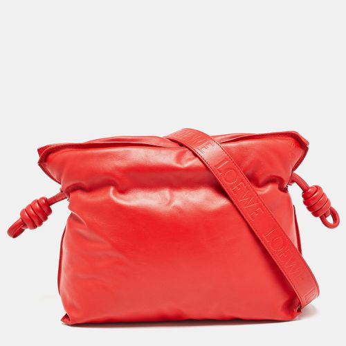 Loewe Red Leather Medium Flamenco Clutch Bag - Loewe - Modalova