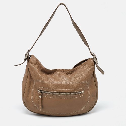 Longchamp Beige Leather Hobo - Longchamp - Modalova