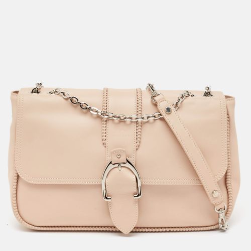 Longchamp Light Peach Leather Amazone Shoulder Bag - Longchamp - Modalova