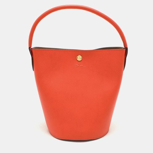 Longchamp Orange Épure Leather Bucket Bag - Longchamp - Modalova