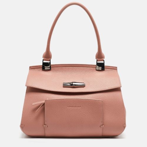 Longchamp Pink Leather Madeleine Top Handle Bag - Longchamp - Modalova