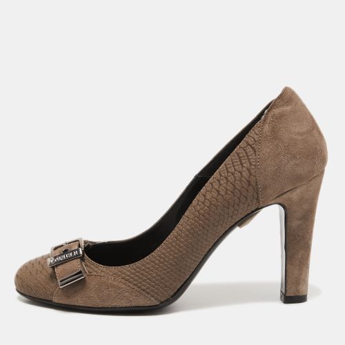 Size 37.5 Python Embossed Leather and Suede Pumps - Loriblu - Modalova