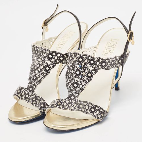 White Leather Slingback Sandals Size 40 - Loriblu - Modalova
