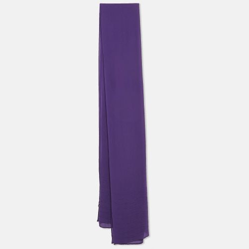 Loro Piana Purple Patterned Silk Stole - Loro Piana - Modalova