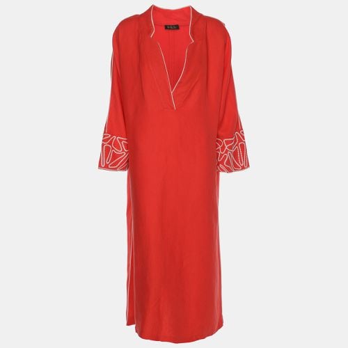 Loro Piana Coral Pink Cotton Kaftan Dress L - Loro Piana - Modalova