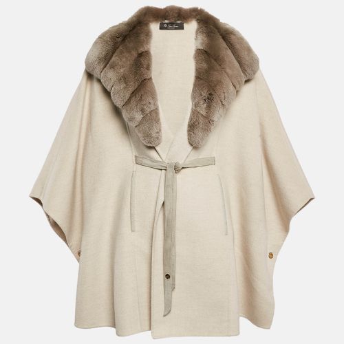 Fur Trim Cashmere Salzburg Cape M - Loro Piana - Modalova