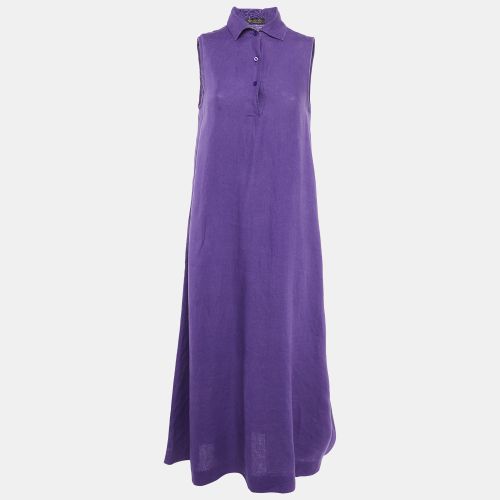 Loro Piana Purple Linen Sleeveless Long Dress M - Loro Piana - Modalova