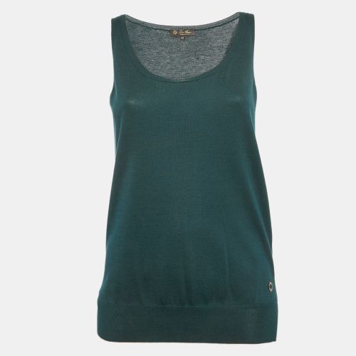 Loro Piana Blue Silk Blend Knit Sleeveless Top M - Loro Piana - Modalova