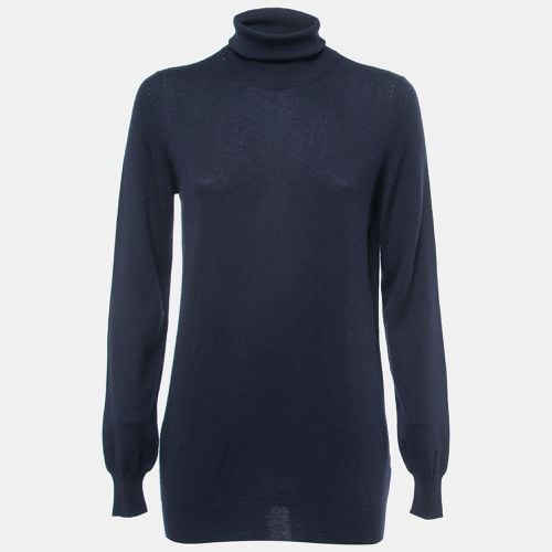 Loro Piana Navy Blue Cashmere Turtleneck Sweater L - Loro Piana - Modalova