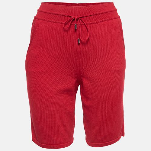 Loro Piana Red Rib Knit Bermuda Shorts S - Loro Piana - Modalova