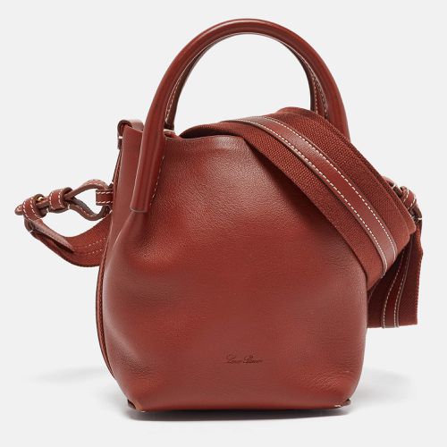 Loro Piana Brick Brown Leather Micro Bale Shoulder Bag - Loro Piana - Modalova