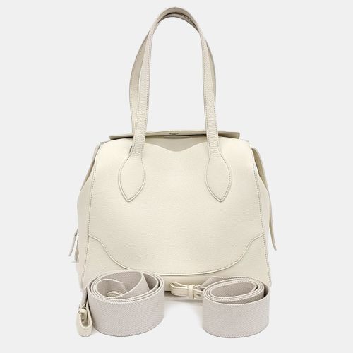 Loro Piana White Leather Sesia Happy Day Medium Bag - Loro Piana - Modalova