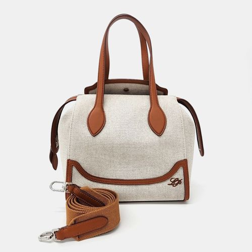 Loro Piana Beige Brown Fabric Happy Day Micro Bag - Loro Piana - Modalova