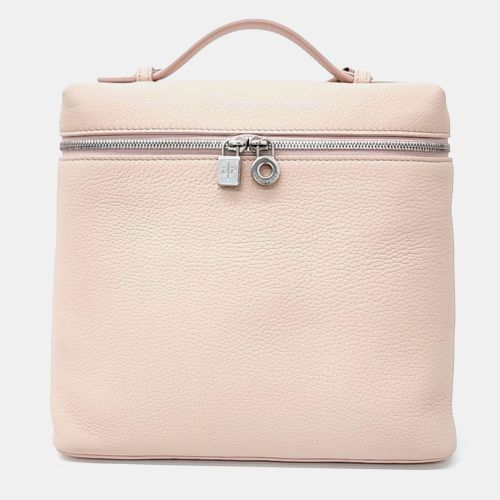 Loro Piana Pink Leather Extra Pocket Backpack - Loro Piana - Modalova