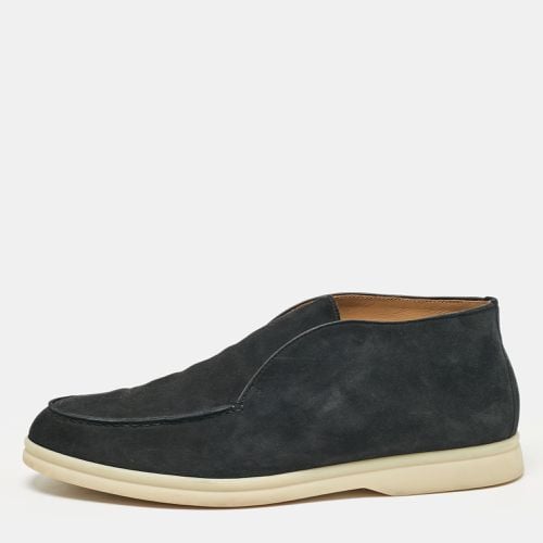 Loro Piana Navy Blue Suede Summer Walk Boots 40 - Loro Piana - Modalova