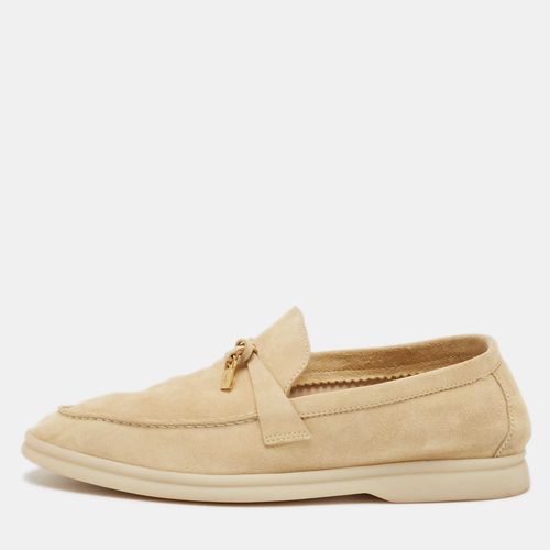 Loro Piana Beige Suede Summer Charms Walk Loafers Size 37 - Loro Piana - Modalova