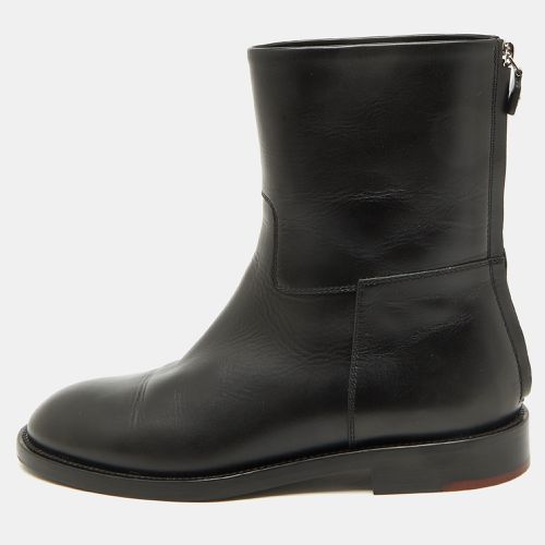 Loro Piana Black Leather Decker Ankle Length Boots Size 40 - Loro Piana - Modalova