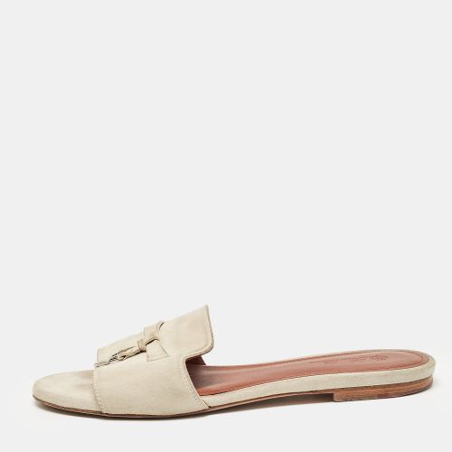 Suede Summer Charms Flat Slides Size 37 - Loro Piana - Modalova