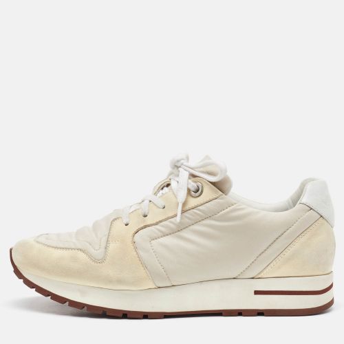 Loro Piana White/Cream Suede and Neoprene My Wind Sneakers Size 37 - Loro Piana - Modalova