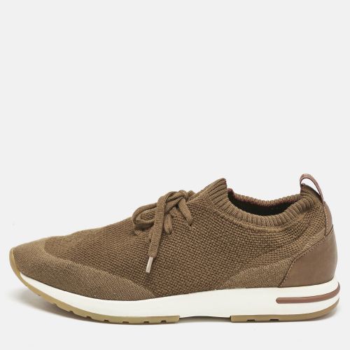 Loro Piana Olive Green Fabric and Leather 360 LP Flexy Walk Lace Up Sneakers Size 42 - Loro Piana - Modalova