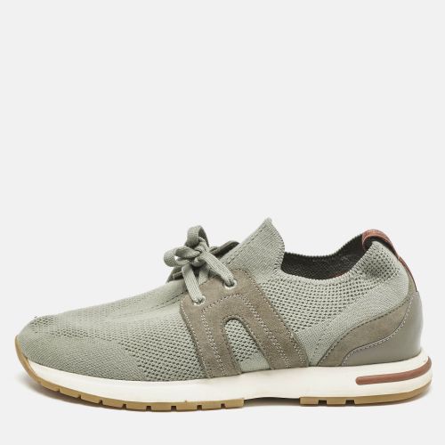 Loro Piana Grey Fabric 360 LP Flexy Walk Low Top Sneakers Size 38 - Loro Piana - Modalova