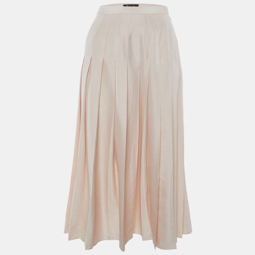 Loro Piana Pink Silk Pleated Midi Skirt S - Loro Piana - Modalova