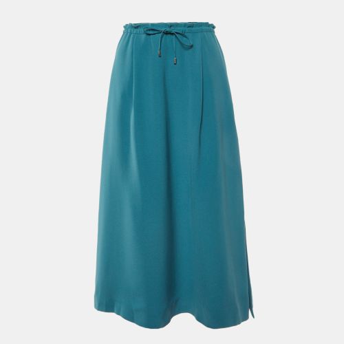 Loro Piana Teal Silk Midi Skirt S - Loro Piana - Modalova