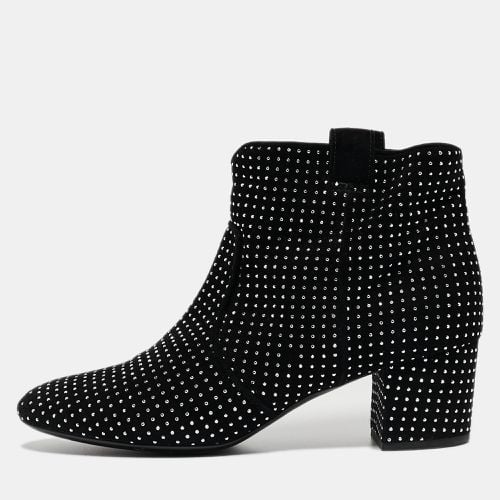 Laurence Dacade Black Suede Pete Studded Ankle Boots Size 39.5 - Laurence Dacade - Modalova