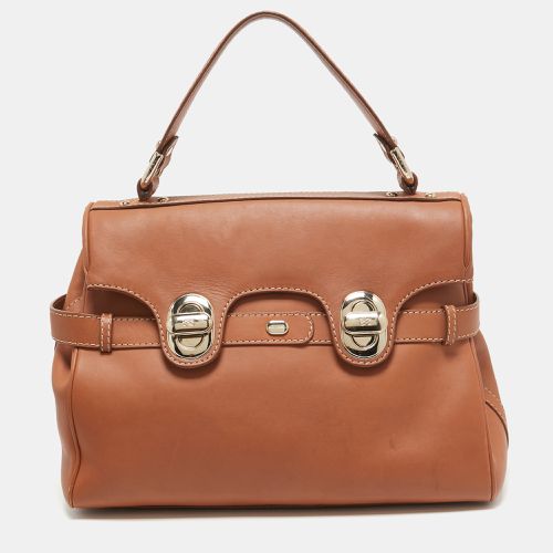 Lancel Brown Leather L'Angèle Top Handle Bag - Lancel - Modalova