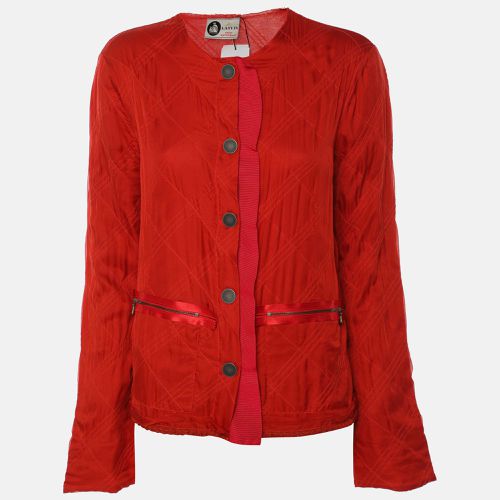 Lanvin Red Viscose Button Front Cardigan S - Lanvin - Modalova