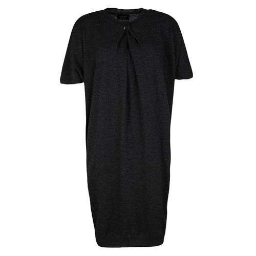 Lanvin Hiver'10 Grey Wool Short Sleeve Draped Dress S - Lanvin - Modalova