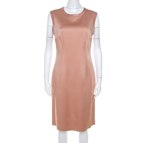 Lanvin Beige Stretch-Wool Sleeveless Sheath Dress M - Lanvin - Modalova