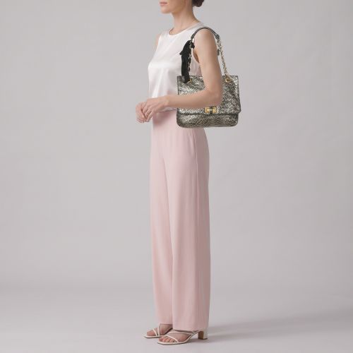 Happy Python Effect Leather Shoulder Bag - Lanvin - Modalova