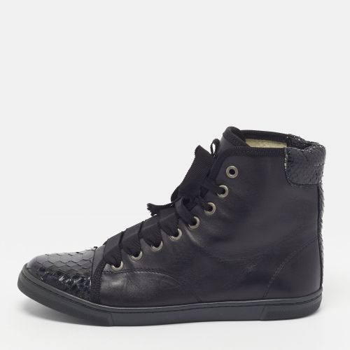 Size 36 Leather and Python Leather High Top Sneakers - Lanvin - Modalova