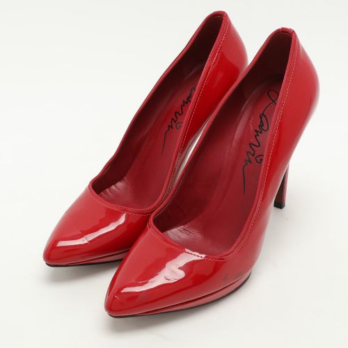 Patent Leather Pointed Toe Platform Pumps Size 38.5 - Lanvin - Modalova