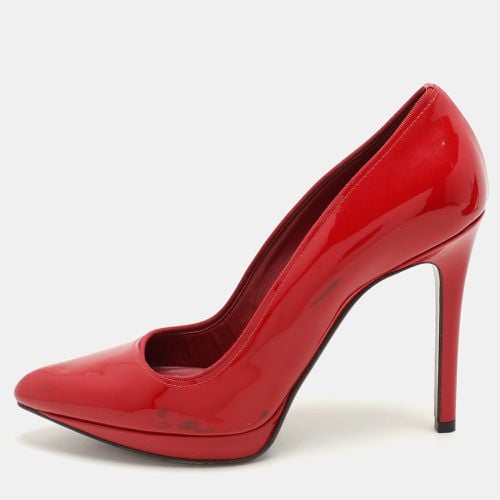 Lanvin Red Patent Leather Pointed Toe Platform Pumps Size 38.5 - Lanvin - Modalova