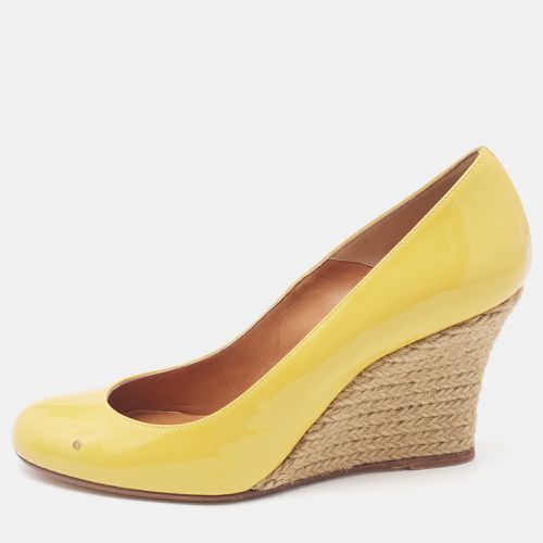 Lanvin Yellow Patent Leather Wedge Pumps Size 37 - Lanvin - Modalova