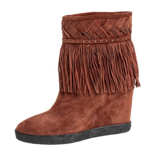 Suede Fringe Ankle Boots Size 37 - Le Silla - Modalova