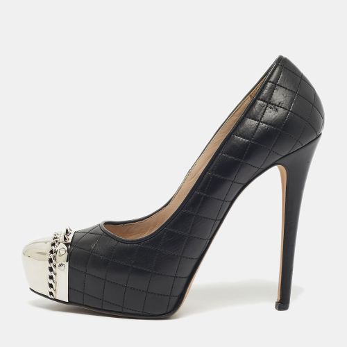 Le Silla Black Quilted Leather Spikes Platform Pumps Size 36.5 - Le Silla - Modalova