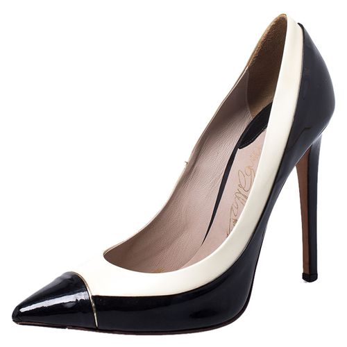 Le Silla Black/White Patent Leather Pointed Toe Pumps Size 38 - Le Silla - Modalova