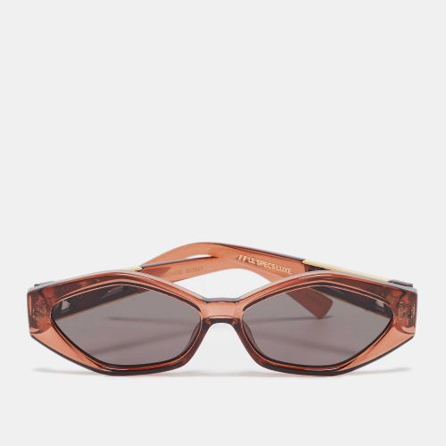 Le Specs Brown/Black Petite Panthere Oval Sunglasses - Le Specs Luxe - Modalova