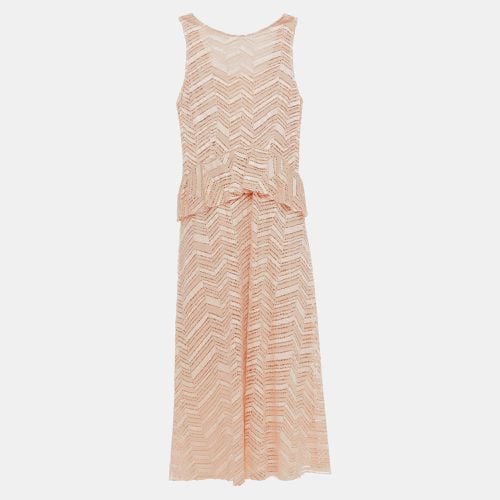 M Missoni Peach Lace Sleeveless Midi Dress S (IT 40) - M Missoni - Modalova