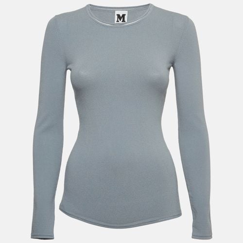 M Missoni Grey Knit Long Sleeve T-Shirt S - M Missoni - Modalova